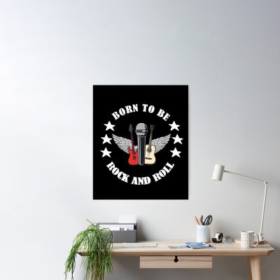 Born To Be Rock And Roll Gifts Women Boys Men Girls 2 Poster Official Foo Fighters Merch