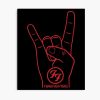 The Metal Horn Hand Poster Official Foo Fighters Merch