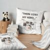 There Goes My Hero Throw Pillow Official Foo Fighters Merch