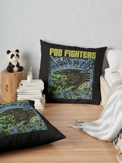 Cartoon SuperheroesFoo Fighters Foo Fighters Foo Fighters Foo Fighters ,Foo Fighters Foo Fighters Foo Fighters Throw Pillow Official Foo Fighters Merch