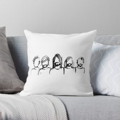 Every Members Throw Pillow Official Foo Fighters Merch