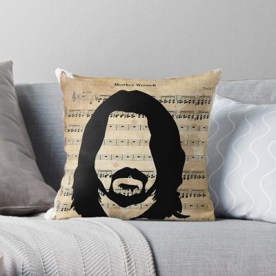 Thebrownface Foo Fighters Fighter, Foo Fighters Fighter,Foo Fighters Fighter,Foo Fighters Fighter, Foo Fighters Fighter,Foo Fighters Fighter Poster Throw Pillow Official Foo Fighters Merch