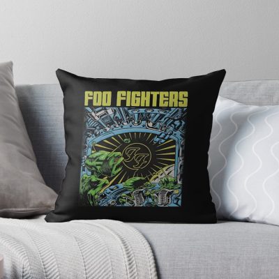 Cartoon SuperheroesFoo Fighters Foo Fighters Foo Fighters Foo Fighters ,Foo Fighters Foo Fighters Foo Fighters Throw Pillow Official Foo Fighters Merch